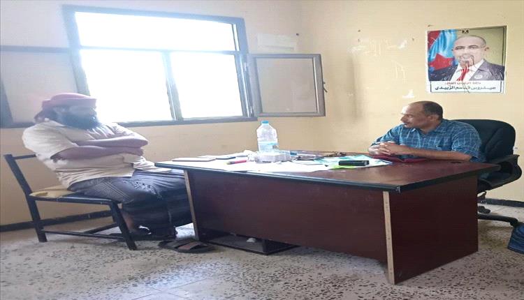 مدير عام المسيمير يشيد بإنجازات الأمن والحزام بقيادة الحوشبي