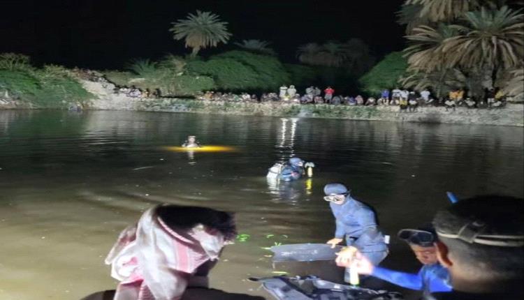 مأساة في تريم غرق شابين وسط برك المياه

