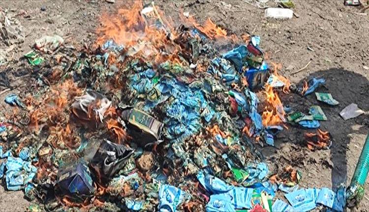 المنصورة تعلن الحرب على شمة الحوت سحب 200 كجم وإتلافها لحماية صحة المواطنين