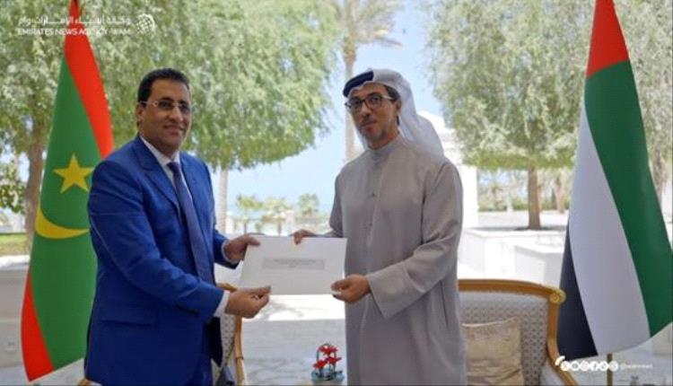 رسالة موريتانية إلى رئيس الإمارات تعزز آفاق التعاون المشترك