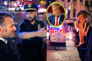 لحظة غير مسبوقة.. الشرطة الأمريكية توقف الرئيس الفرنسي في الشارع وماكرون يتصل بترامب!