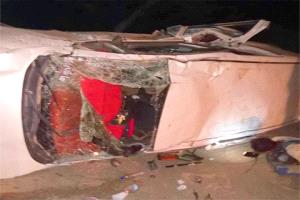 مأساة على الطريق الساحلي بأبين.. مصرع امرأتين وإصابة 4 في حادث مروري مروع
