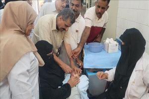 عدن انطلاق الجولة الثانية من حملة التحصين ضد شلل الأطفال بالمنصورة