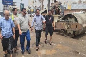 المنصورة تطلق مشروع الصيانة الطارئة لكورنيش الفنان المرشدي لتحسين حركة المرور
