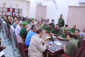 مدير أمن عدن يبحث مع مدراء المراكز تعزيز الاستقرار وتكثيف الحملات الأمنية والمرورية