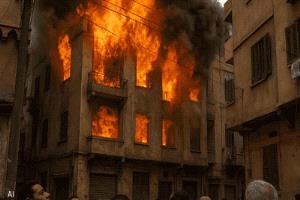 قتلى بحريق مروع بمصنع ملابس في مصر.. 