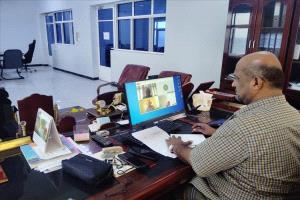 تعزيز القطاع السمكي بالبحر العربي اجتماع افتراضي بين الهيئة العامة للمصائد والوكالة الألمانية للتنمية