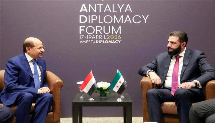 الزنداني يلتقي الرئيس السوري في أنطاليا.. تحريك مسار العلاقات وبحث تطورات المنطقة