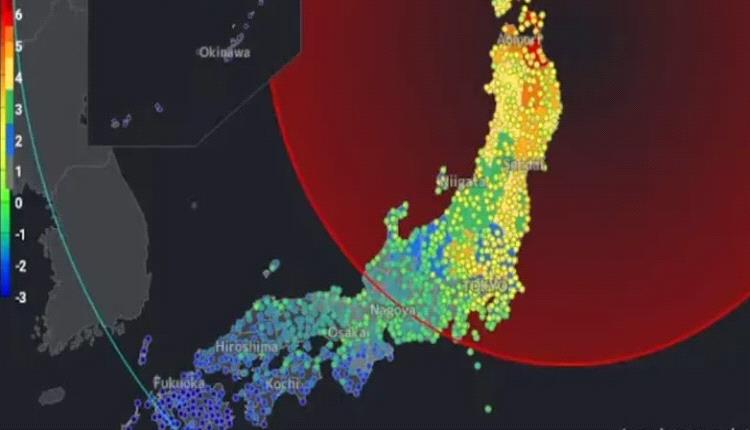 زلزال بقوة 7.4 درجات يضرب شمال اليابان وتحذيرات من موجة تسونامي