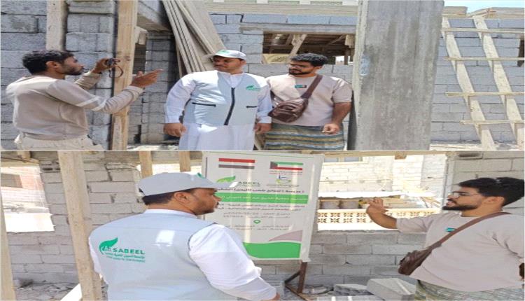 تفقد ميداني لمشروع مدرسة الخنساء في أبين ومتابعة نسب الإنجاز