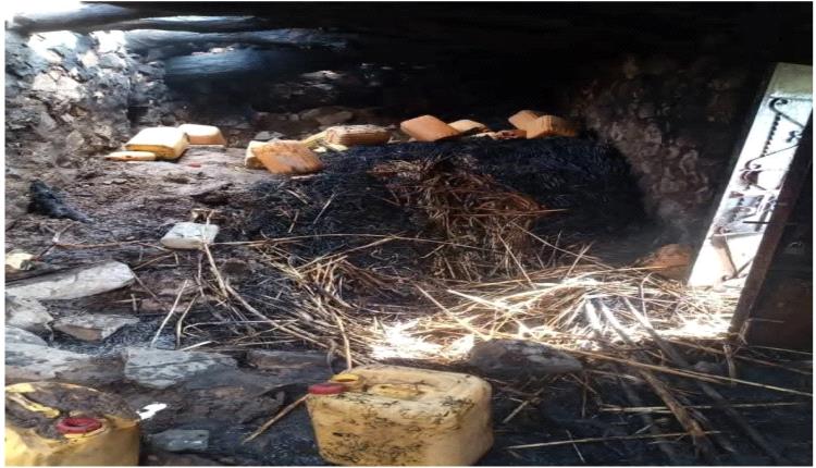 حريق منزل في تعز يتسبب بنفوق مواشٍ وخسائر مادية 