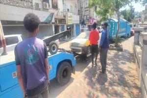 تدشين حملة واسعة بالمعلا لإزالة السيارات المتهالكة والراكدة