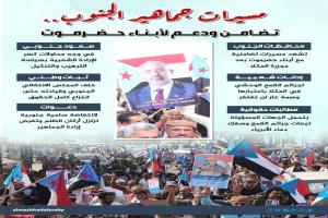 الجنوب يتحد: مسيرات تضامن مع حضرموت