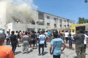 اندلاع حريق يلتهم منزلاً في خور مكسر بعدن 