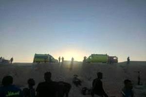 إصابة 38 شخصاً في انقلاب حافلة بصعيد مصر