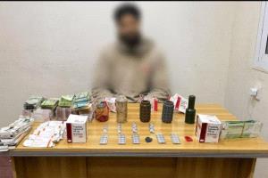 المقدم الجعدني: ضبط متهم بحوزته حشيش وحبوب مخدرة ومتفجرات في خورمكسر