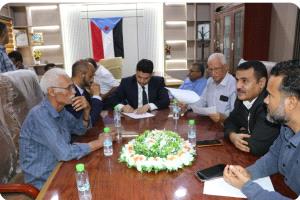 تسليم واستلام قيادة مديرية البريقة في عدن وتكليف إدارة جديدة لتسيير الأعمال