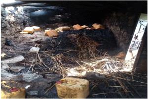 حريق منزل في تعز يتسبب بنفوق مواشٍ وخسائر مادية 