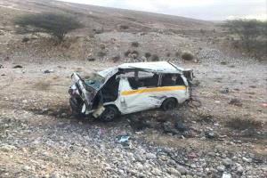 مأساة على طريق ريمة: شخصان يلقون حتفهم وثلاثة مصابون بانقلاب سيارة
