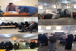 طلاب تقني المعلا يطّلعون على كواليس صناعة الكتاب بمطابع المنصورة