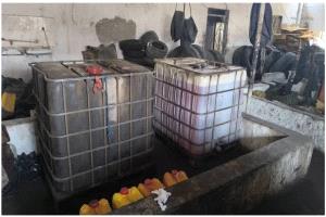 ضبط مستودع لتهريب الديزل في الريان بالمكلا والإطاحة بعدد من المتورطين