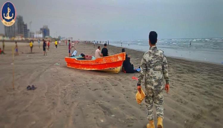 خفر السواحل يواصل حملات التوعية للحد من حوادث الغرق على سواحل عدن