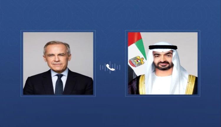 محمد بن زايد ورئيس وزراء كندا يبحثان توسيع التعاون الاقتصادي