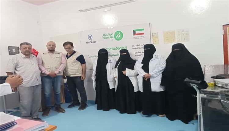 مكتب الصحة بالمفلحي يتسلم جهاز ألتراساوند ومعدات طبية لدعم العيادات المنزلية