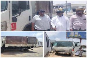 مركبة جديدة لتعزيز خدمات النظافة في مركز عتاب بالمهرة