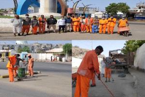 حملات نظافة متواصلة لتحسين المظهر العام في التواهي