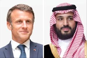 محمد بن سلمان وماكرون يبحثان تعزيز أمن المنطقة وحرية الملاحة