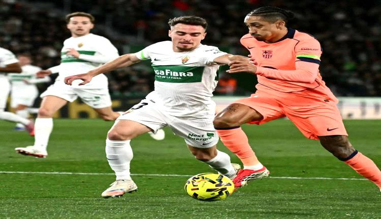 رافينيا يغيب عن برشلونة أمام ألباسيتي بسبب إجهاد عضلي