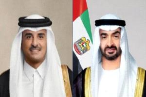 اتصال أخوي يعزز الاستقرار: محمد بن زايد وتميم بن حمد يؤكدان أولوية السلام الإقليمي