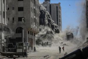 خان يونس تتعرض لنسف واسع