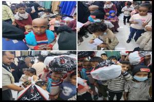 كسوة عيد تضيء وجوه 60 طفلاً من ذوي الهمم والسرطان في عدن