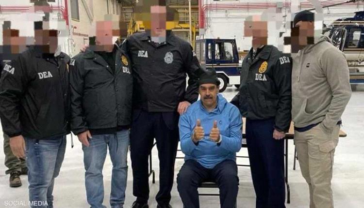 مادورو مقيدا داخل مقر اعتقاله