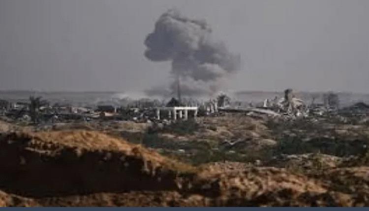 غارات إسرائيلية على منطقة داخل الخط الأصفر بغزة
