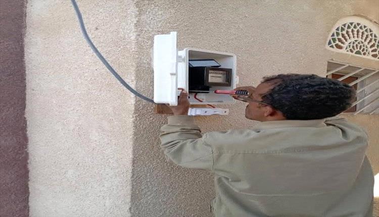 شبوة تبدأ المرحلة النهائية لإيصال الكهرباء لمناطق أسفل وادي مرخة