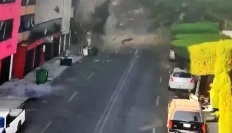 انفجار غاز يهدم مبنى في مكسيكو ويصيب 5 أشخاص