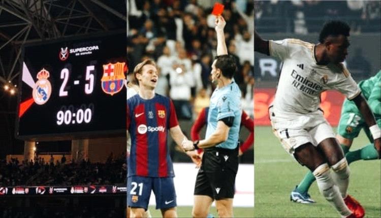 كلاسيكو السوبر الإسباني في السعودية.. هاتريك وبطاقات حمراء وخماسية تهديفية
