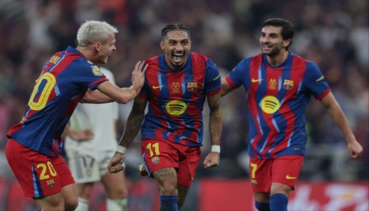 برشلونة يتوج بكأس السوبر الإسباني بعد مواجهة نارية مع ريال مدريد