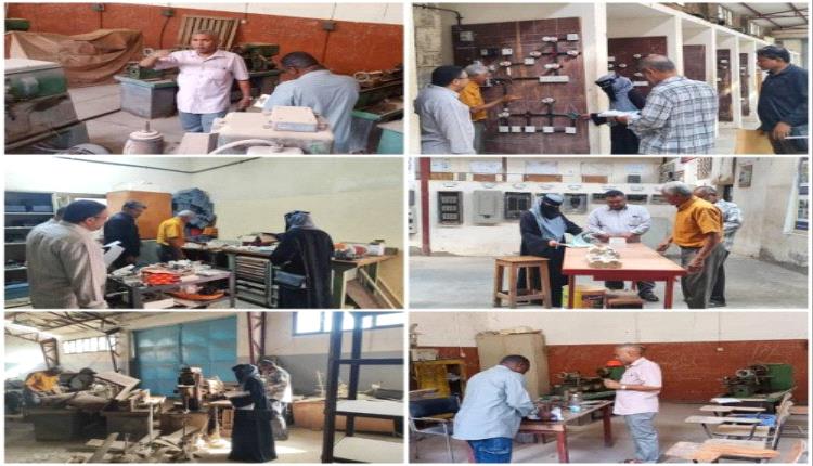 عدن تعزز جاهزية الاختبارات الفصلية للمعاهد التقنية والمهنية