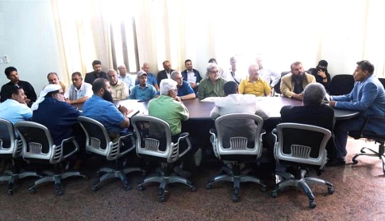 تنفيذي أبين يناقش تقارير في الجوانب الصحية والتموينية