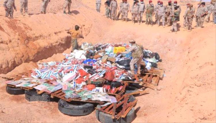 الوديعة تحرق شريان التهريب: إتلاف 594 كجم حشيش و118 ألف كبتاجون