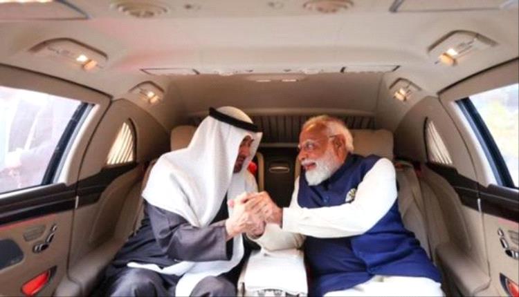 مودي يرحب بالعربية بمحمد بن زايد في نيودلهي لتعزيز الشراكة الاستراتيجية