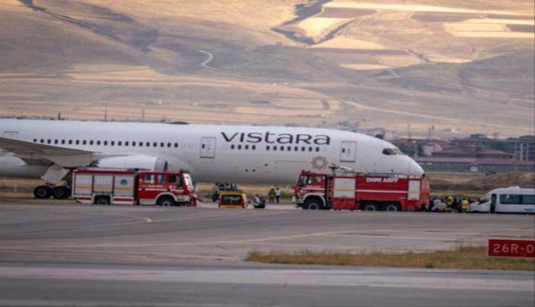 هبوط اضطراري لطائرة هندية بعد تهديد بقنبلة