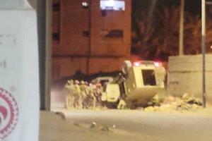 سيئون.. انقلاب مدرعة تابعة لمليشيات الشمال بسبب السرعة الجنونية داخل الأحياء السكنية
