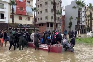 المغرب يغمره الفيضان: الجيش ينقذ عشرات آلاف السكان"