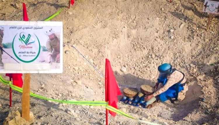 «مسام» يتلف 724 لغماً وذخيرة غير منفجرة في حضرموت
