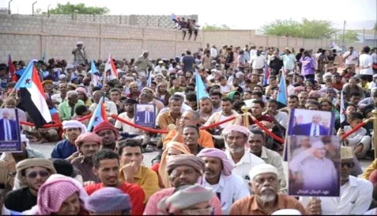 بدء فعاليات مليونية التصعيد ضد الوصاية في مدينة سيئون